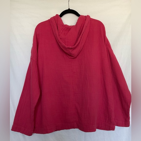 LOFT Pink Hoodie Sweatshirt - Picture 2 of 6